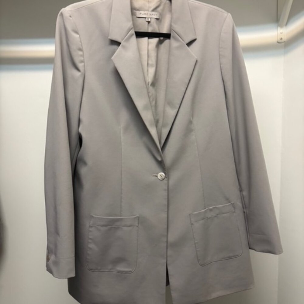 PURE NAVY Long Blazer